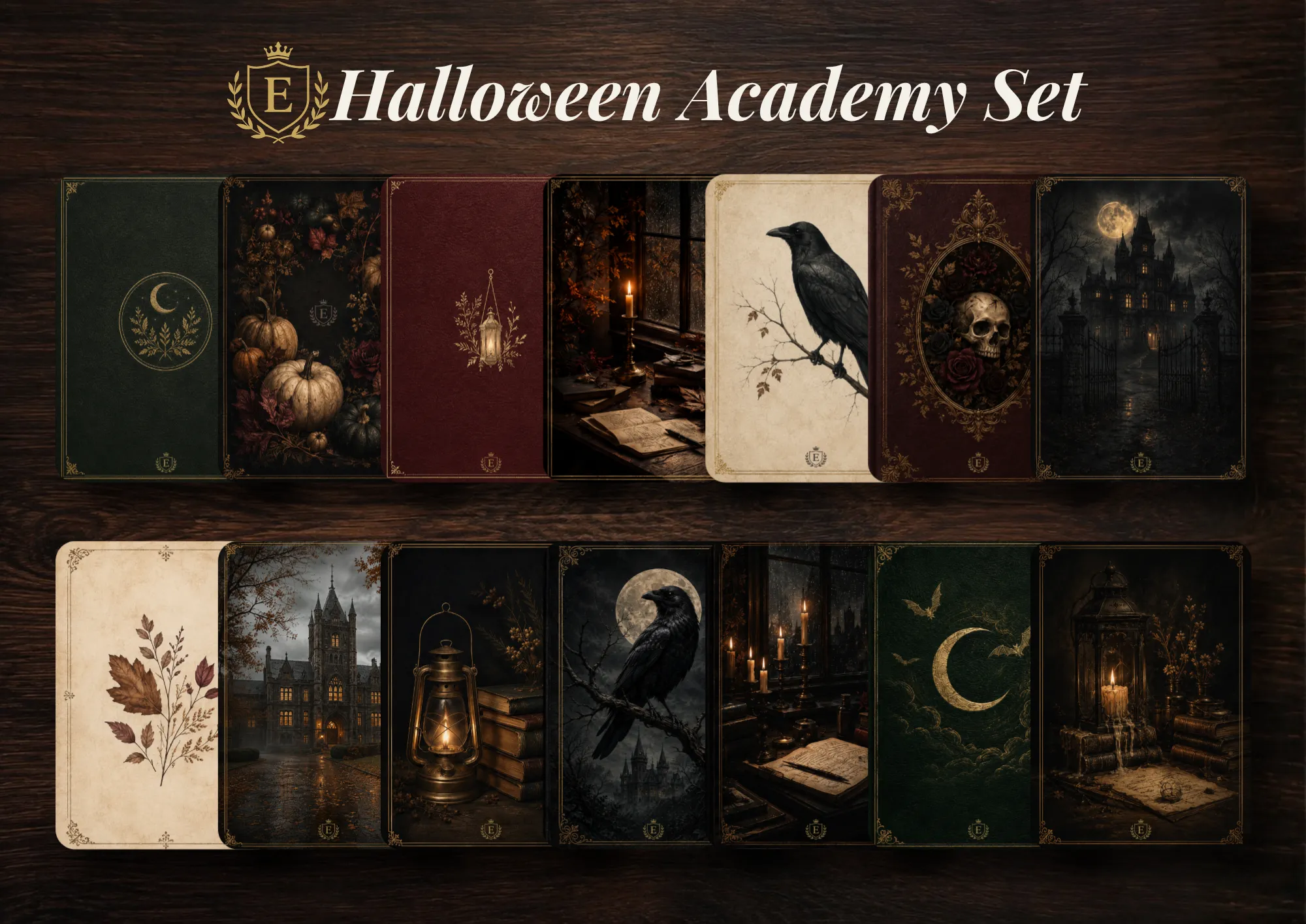 Halloween Academy Set — okładki